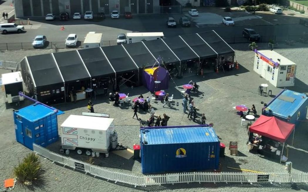 Little Andromeda's first location, in Christchurch's Arts Precinct
