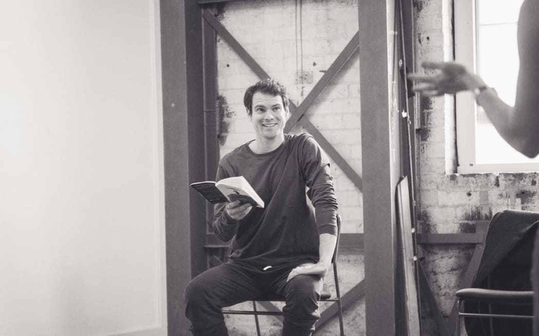 Arthur Meek at rehearsal for Lungs