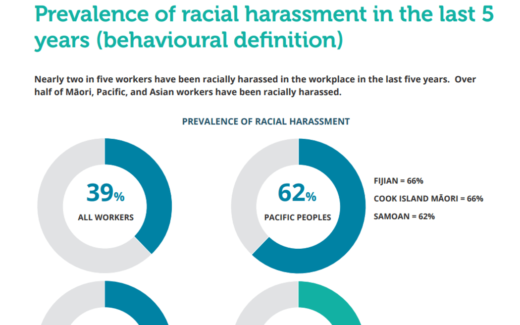 The screenshot of the 2022 Experiences of Workplace Bullying and Harassment in Aotearoa New Zealand