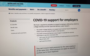 Work and Income's Covid-19 support web page.