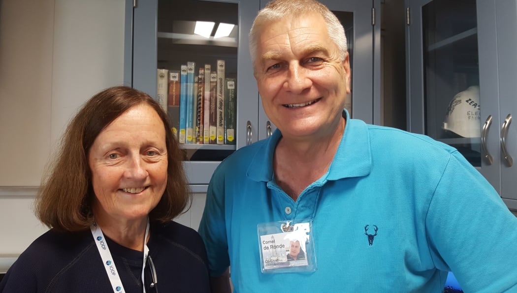 Susan Humphris from the Woods Hole Oceanographic Institution and Cornel de Ronde from GNS Science.