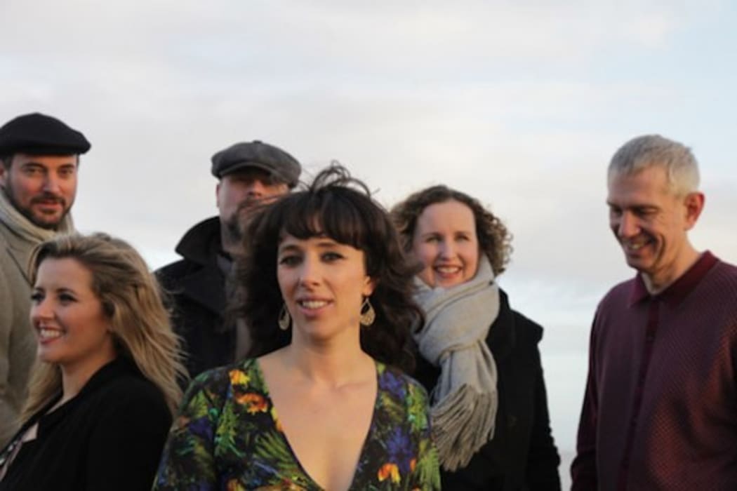 Lisa Jens lead singer of Welsh folk group 9Bach