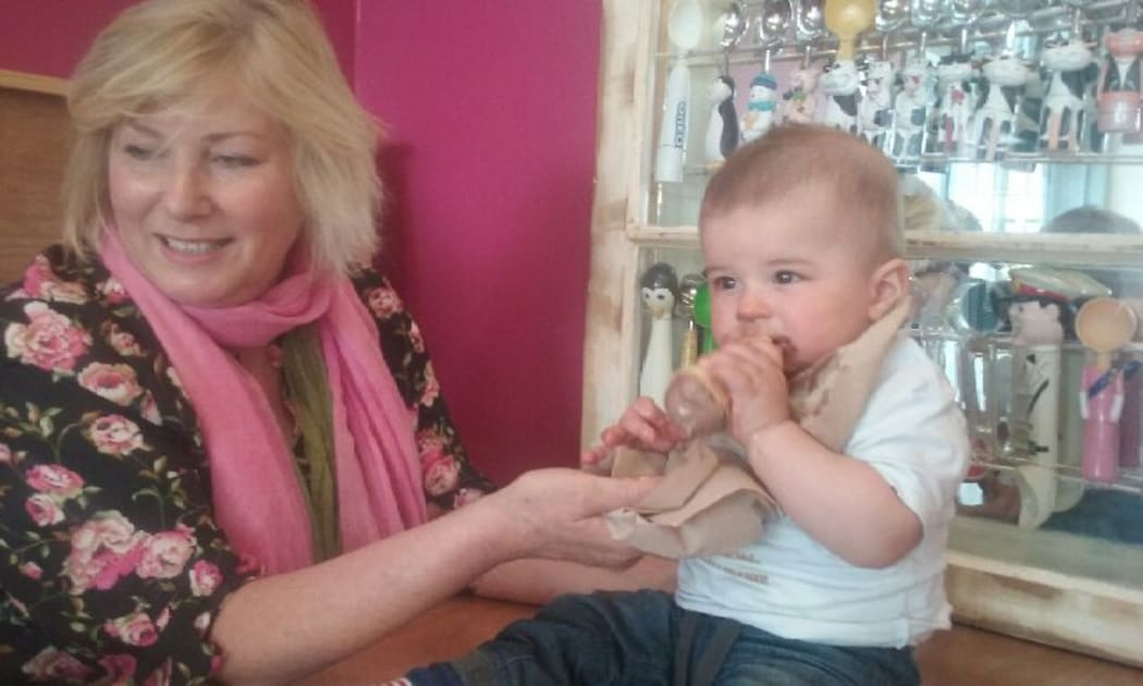 Kerry Mackintosh with her grandson Lachlan.