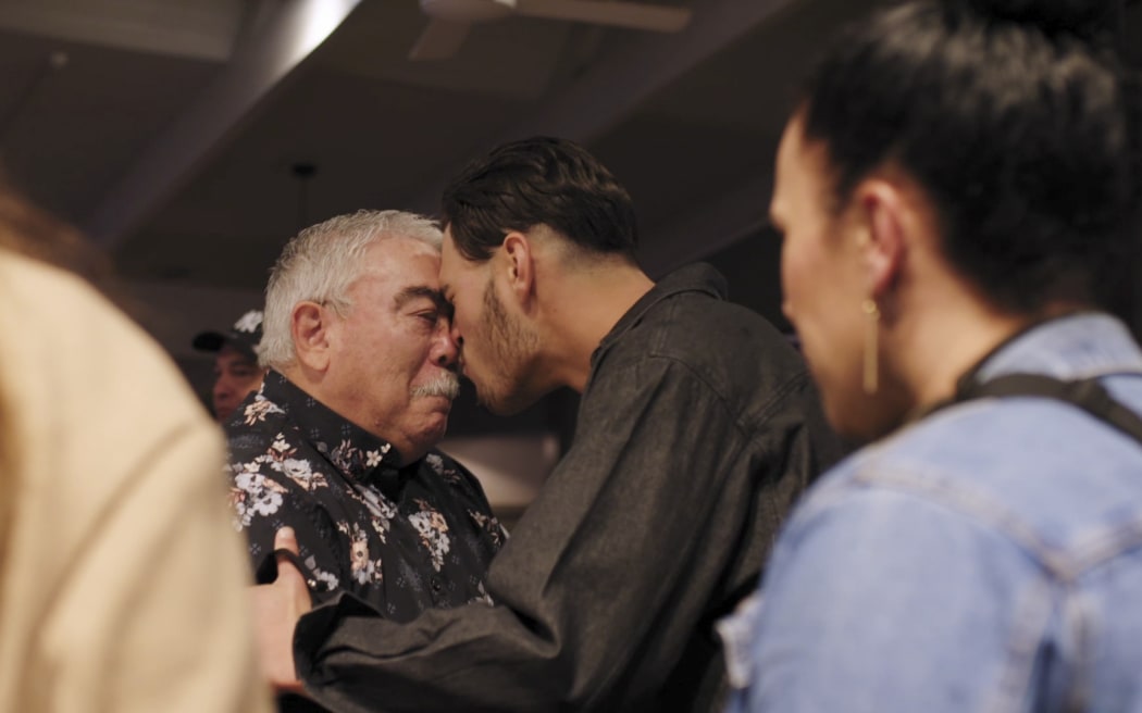 KaHana hongi with uncle at 21st
