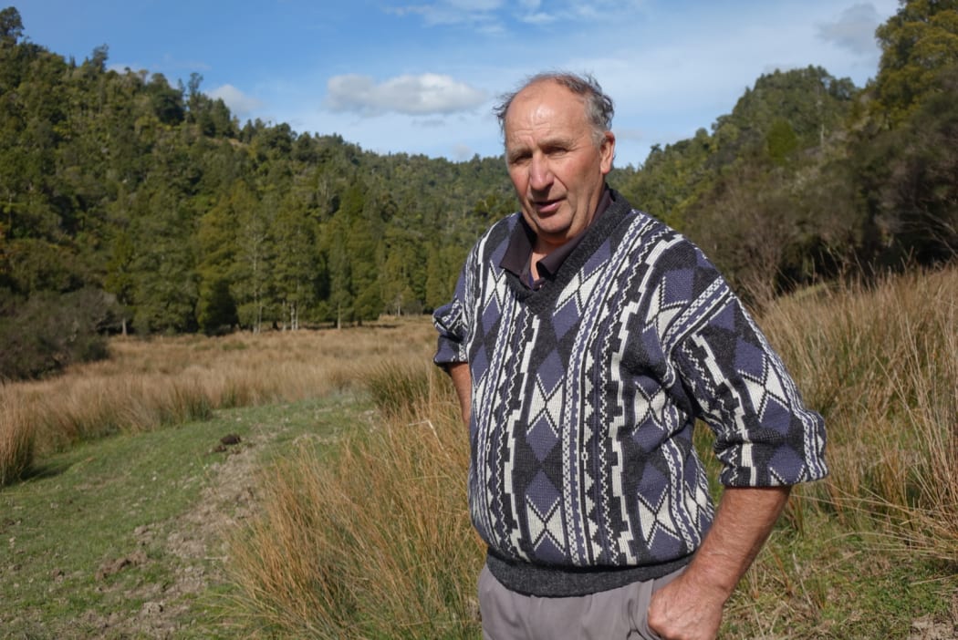 Tony Pascoe at Mangapēpeke Valley, where he is fighting against the Mt Messenger bypass project.