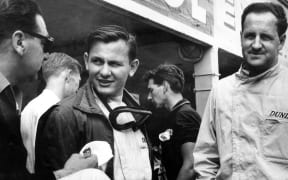 Bruce McLaren and Denny Hulme, Reims-Gueux Grand Prix.