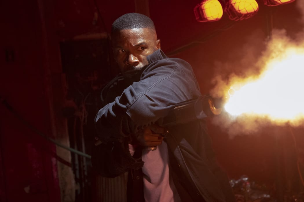 PROJECT POWER (L to R) JAMIE FOXX as ART in PROJECT POWER Cr. SKIP BOLEN/NETFLIX Â© 2020