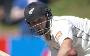 BJ Watling  in action at the Basin Reserve in February's test against India.