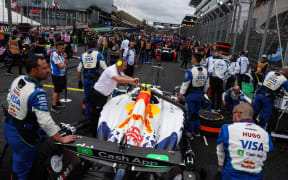 Liam Lawson's Racing Bulls car.