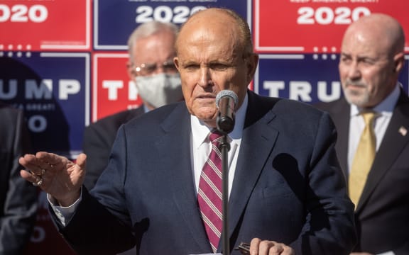 Attorney for the President, Rudy Giuliani speaking after US networks called the presidential race for Joe Biden.