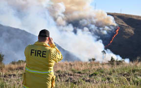 The Port Hills fire on 14 February 2024.