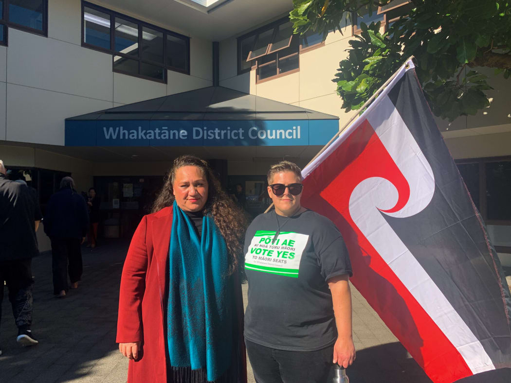 Most people who came to witness yesterday’s vote were in support of establishing Māori wards