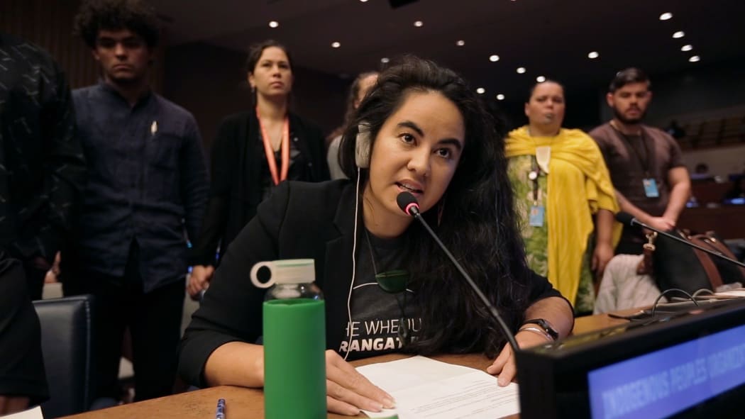 Julia Whaipooti at the United Nations
