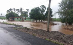 A home flooded after Cyclone Josie hit Fiji April 2018