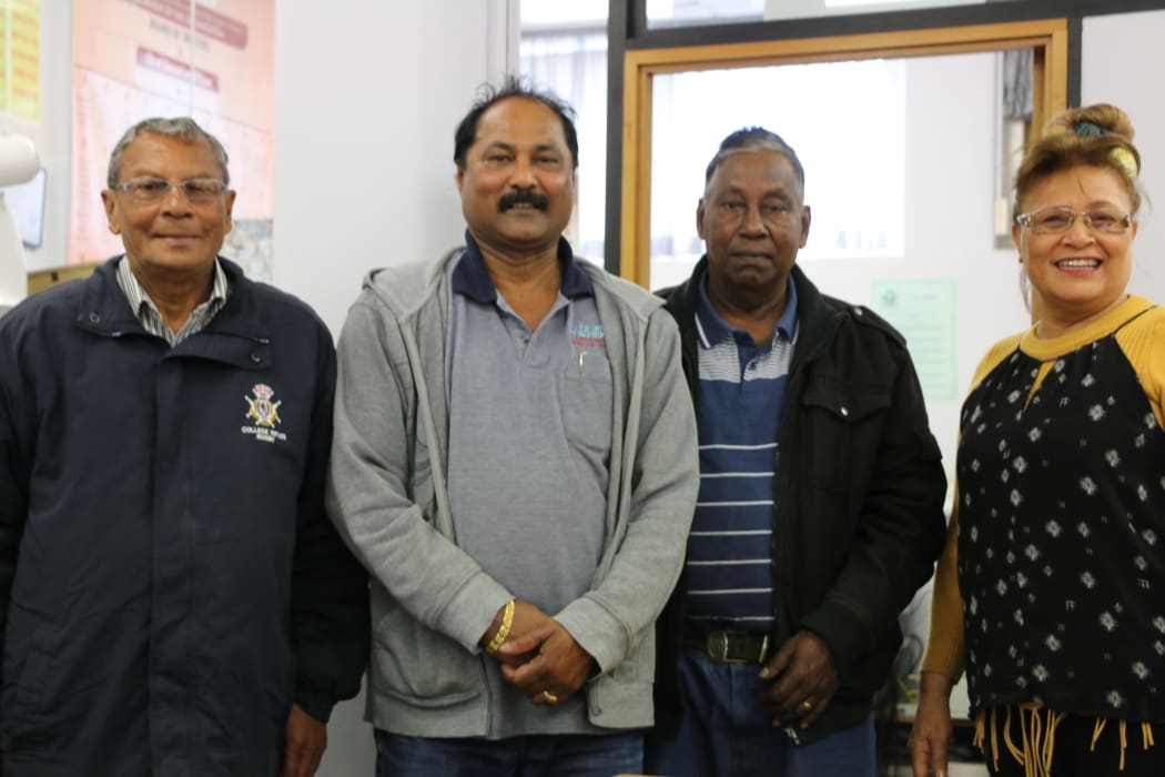 Papatoetoe budgeting manager Morganan with clients and staff