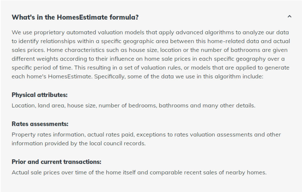 Home valuation on homes.co.nz - For Ruth Hill's story