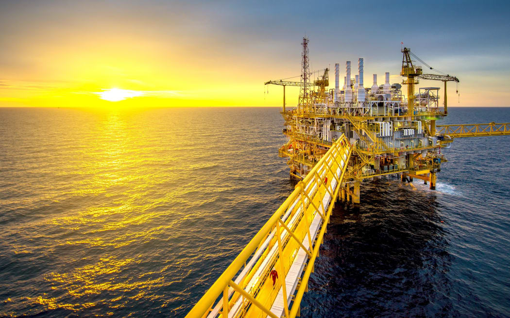 Offshore oil and gas rig platform in Thailand