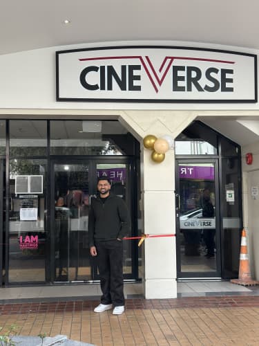 Prabhi Dugh, the owner of Cineverse in Hastings.