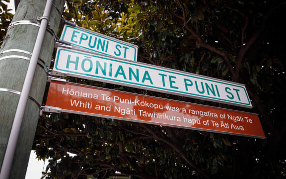 Aro Valley's Epuni St has been renamed to Hōniana Te Puni Street.