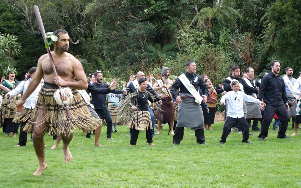 A challenge at the Treaty Deed of Settlement ceremony.