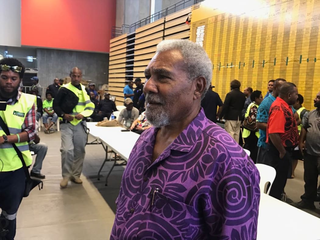 Sir Mekere Morauta was declared MP-elect for Moresby Northwest in the tally room in the presence of election officials, police and media.