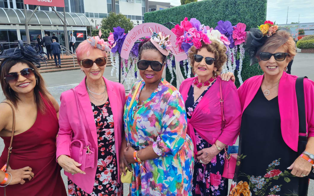 Christchurch Hospital staff Queenie Victor, Carol Smith, Loice Ndlovu, Anne Fuller and Judy McQuoid.