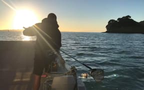 Seacleaners at work on the Waitemata Harbour.