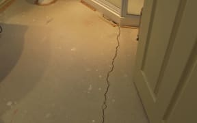 Unrepaired cracks in concrete slabs in Canterbury, discovered during renovations.