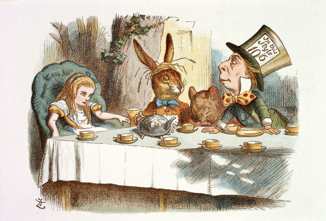 A colour illustration of Alice by John Tenniel