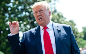US President Donald Trump speaks to the media at the White House in Washington, DC, on 5 July, 2019.