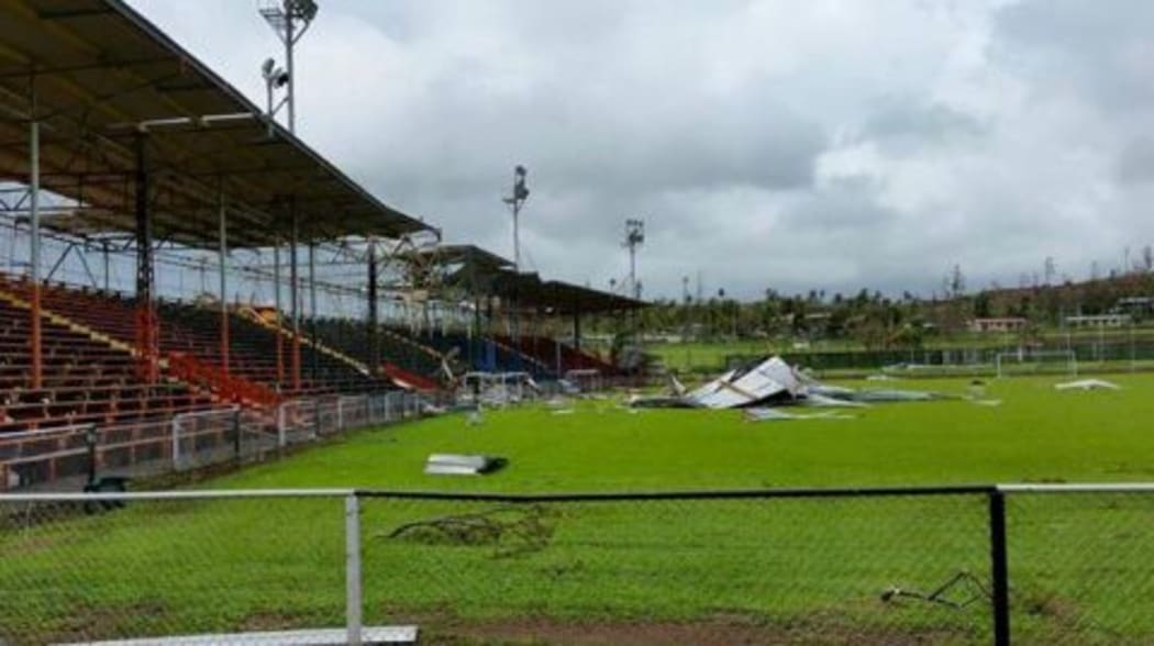 Govind Park in Ba following Cyclone Winston.