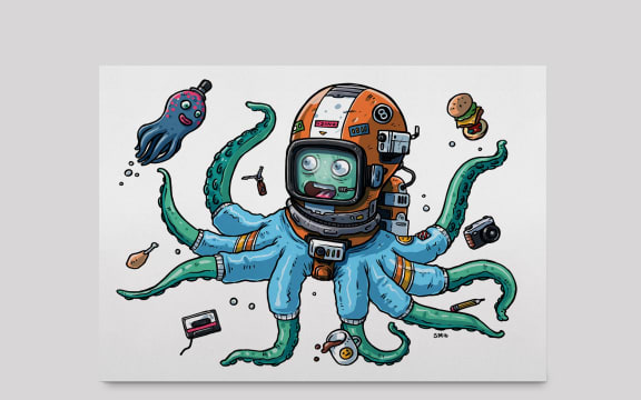 One of the Cards for Kaikoura designs, this one by Sam Moore.