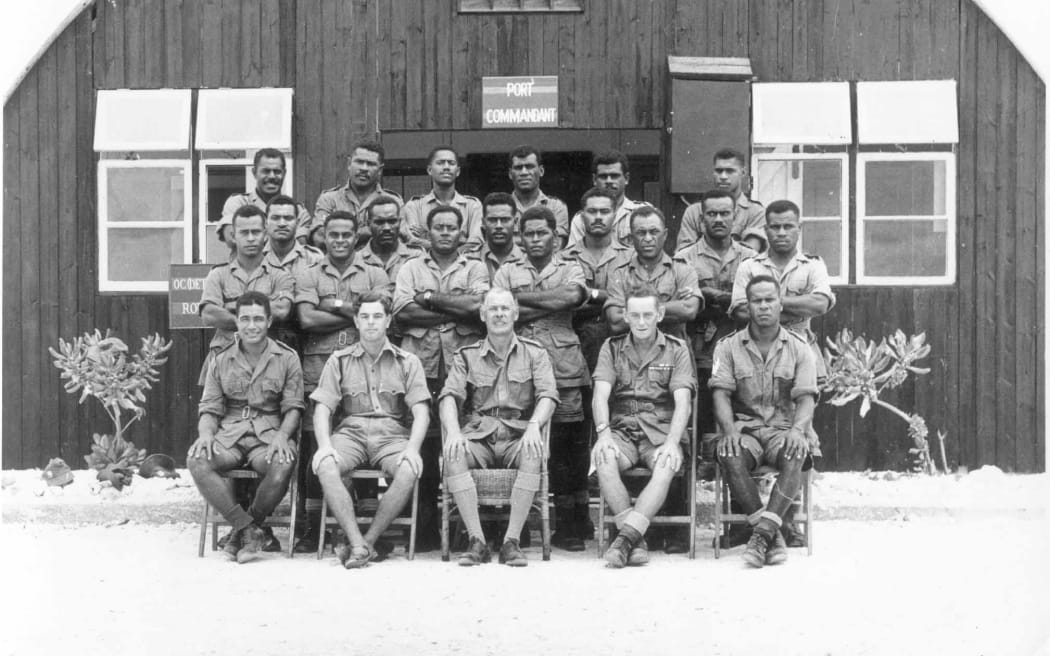 Fijian troops on Christmas Island during Operation Grapple.