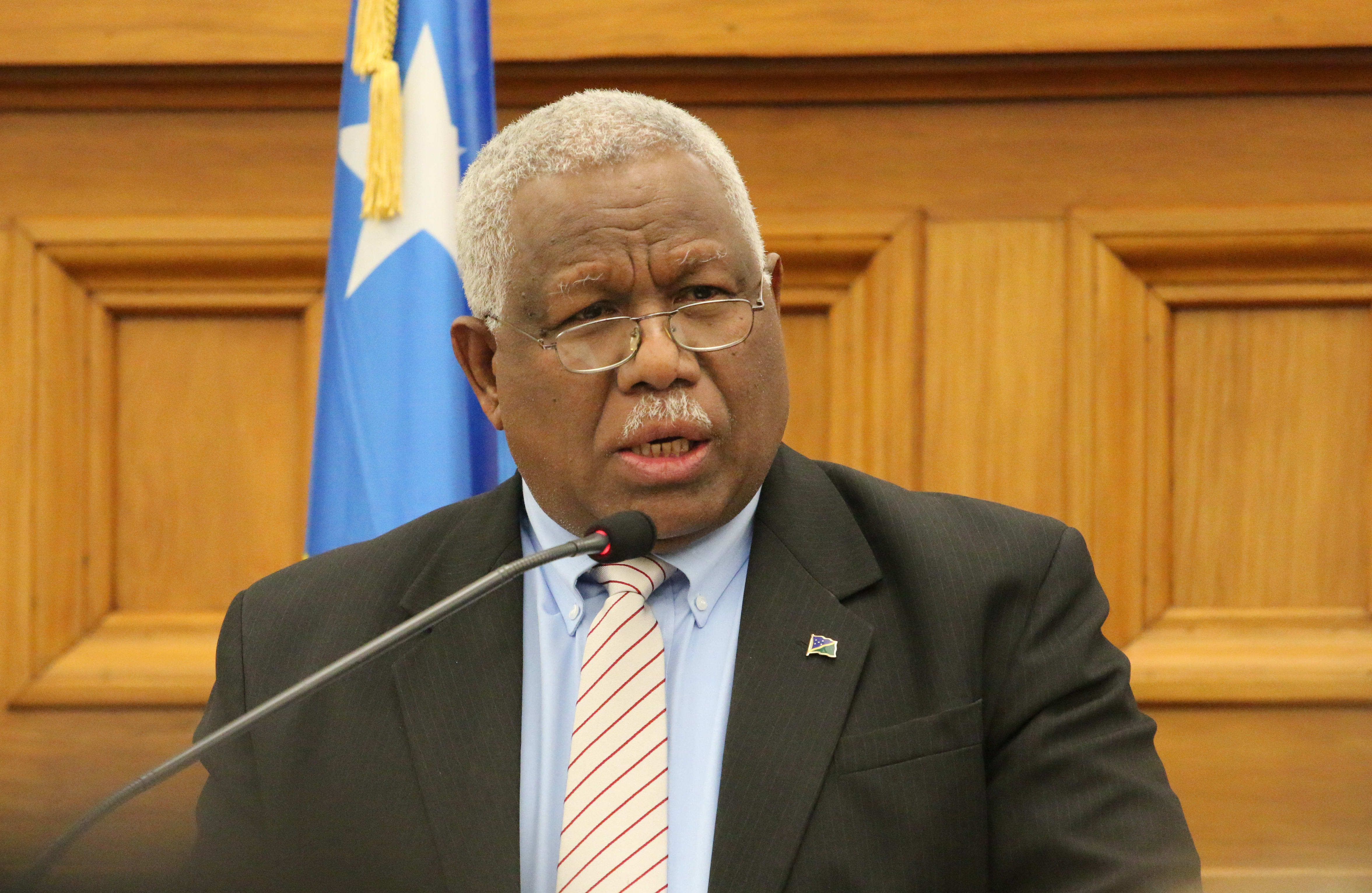 Solomon Islands Prime Minister Rick Hou