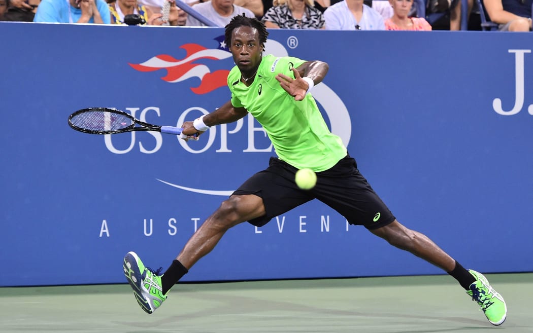 Gael Monfils failed to convert two match points in his US Open quarter final against Roger Federer.