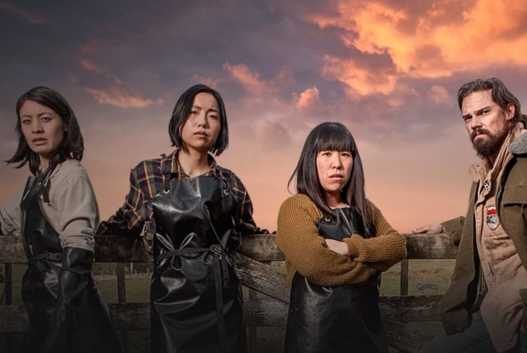 Creamerie cast (Perlina Lau 3rd right)