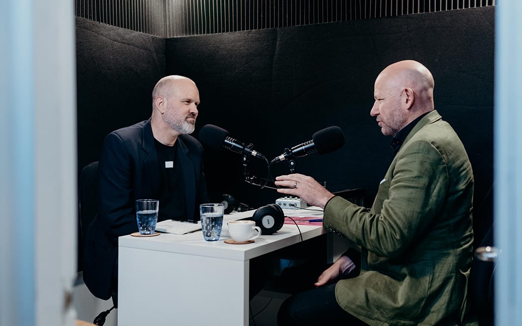 Reverend Frank Ritchie interviews NZME Editor-at-Large Shayne Currie