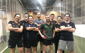 The New Zealand Parliament Cricket XI, featuring MPs Chris Bishop, Kiri Allan and Kieran McAnulty