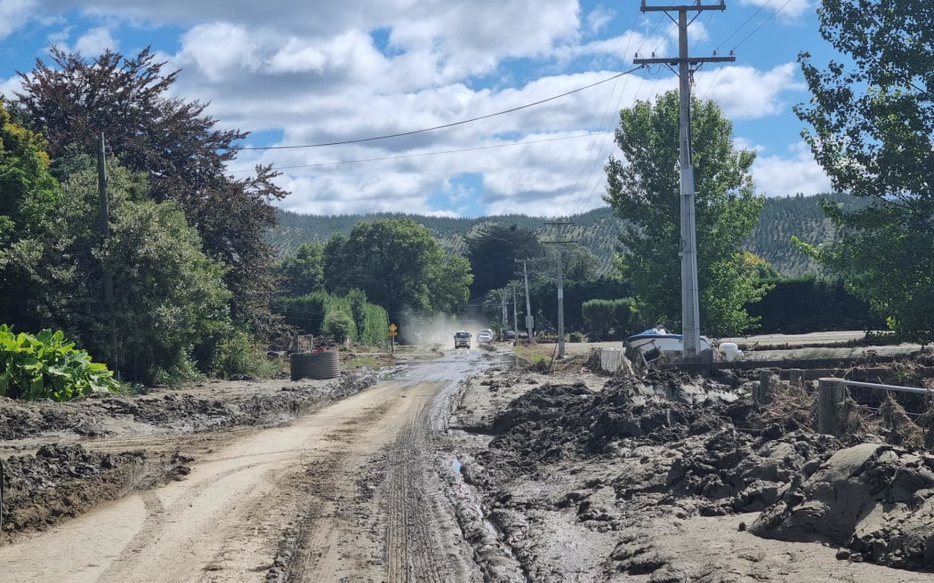 Flood damage in the Esk Valley in Hawke’s Bay.
