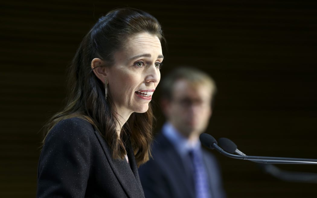 WELLINGTON, NEW ZEALAND - APRIL 09: Prime Minister Jacinda Ardern speaks to media during a press conference at Parliament on April 09, 2020 in Wellington, New Zealand.