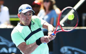 Rubin Statham (NZL) during the ASB Classic. ASB Tennis Centre, Auckland,  New Zealand. Tuesday 8 January 2019.