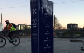A repurposed parking meter in Cathedral Square has started issuing tickets of a very different kind