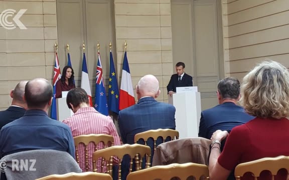 PM meets fellow 'young guns' Macron & Trudeau in Paris: RNZ Checkpoint
