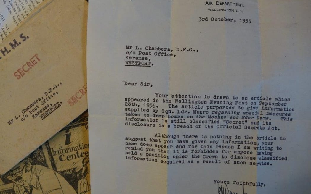 The letter Leonard Chambers received from the Director of Intelligence.