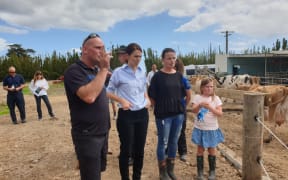 Jacinda Ardern hearing from workers in Northland where the drought has hit hard.