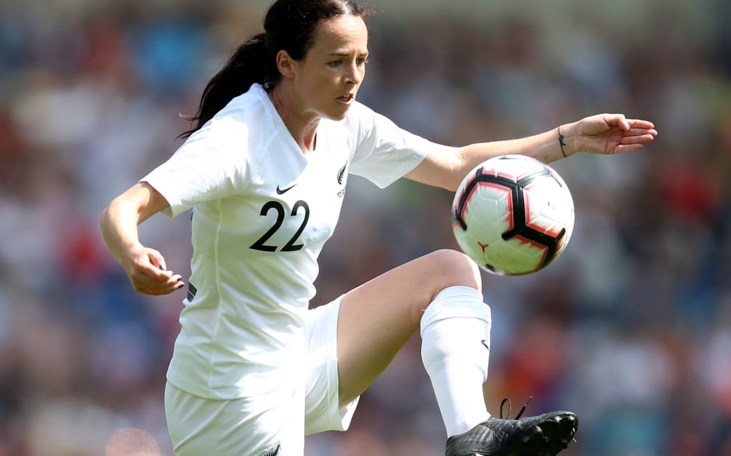 Olivia Chance put the Football Ferns on the board in the first half.