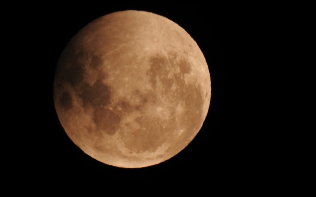 Russell Malthus captured this photo of the blood moon lunar eclipse, on Friday 14 March, 2025.