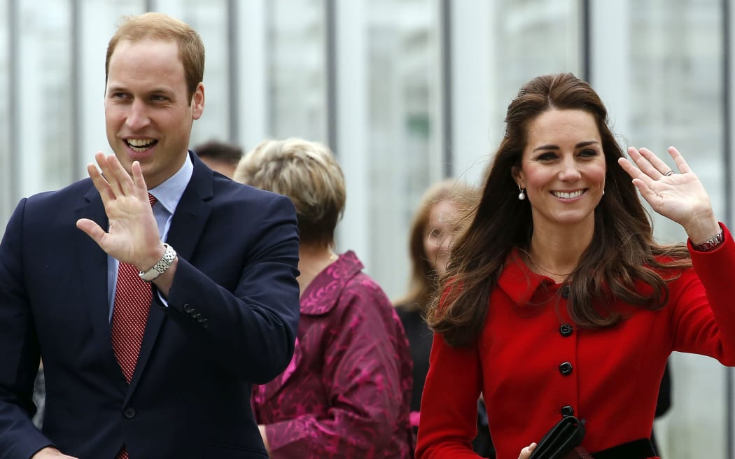 Prince William and Catherine at the Christchurch Botanic Gardens.