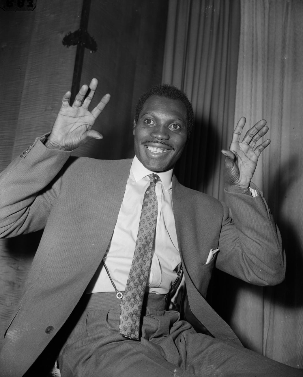 Trinidadian calypso singer Aldwyn ‘Lord Kitchener’ Roberts.