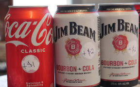 Cans of American-owned beverages have a "tariff" at this cafe in Binalong in NSW.